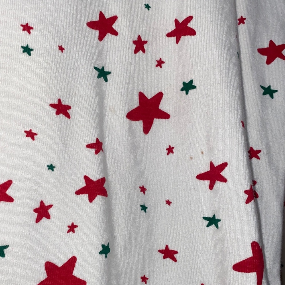 Moon & Back by Hanna Andersson Cozy Christmas Holiday Starry Pajama Set- size 10 - Picture 3 of 5